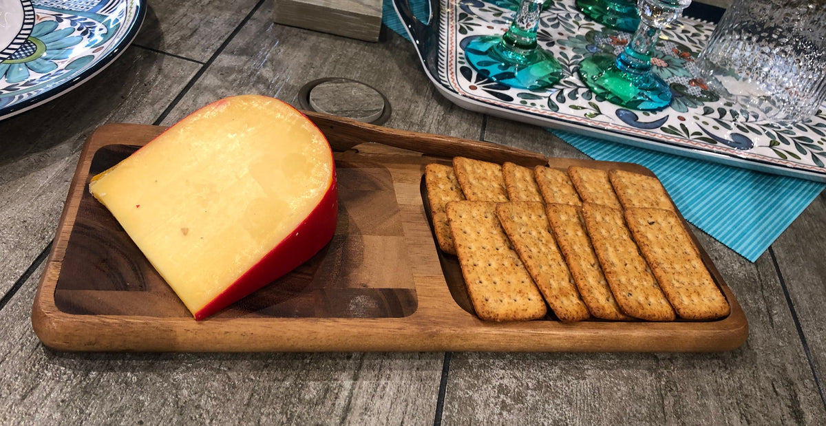 Acacia Cheese Board with Knife