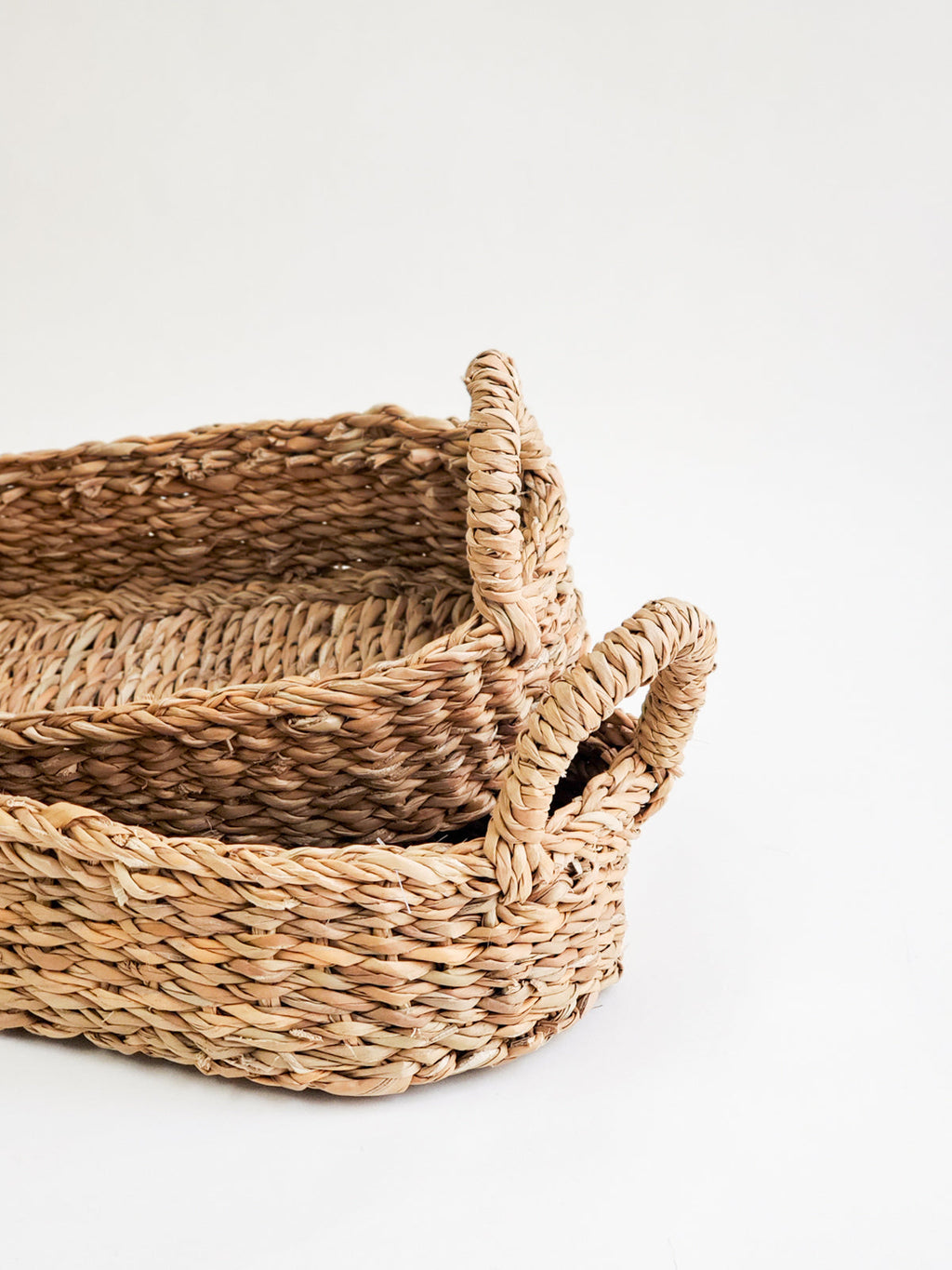 Seagrass Bread Basket with Natural Handle