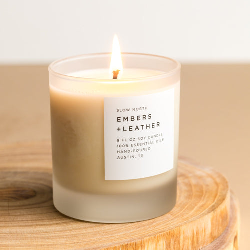 Embers + Leather Signature Candle