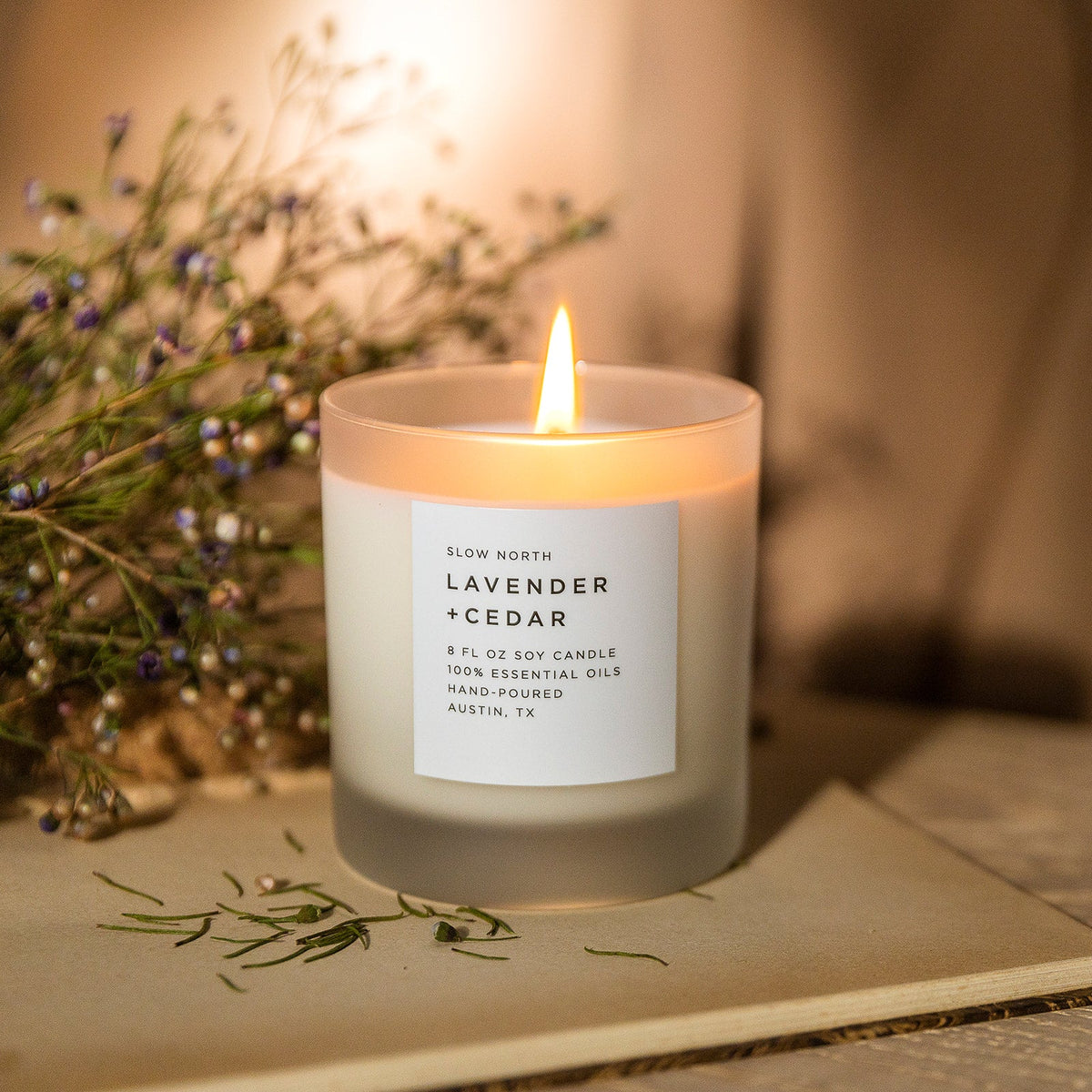 Lavender + Cedar Signature Candle