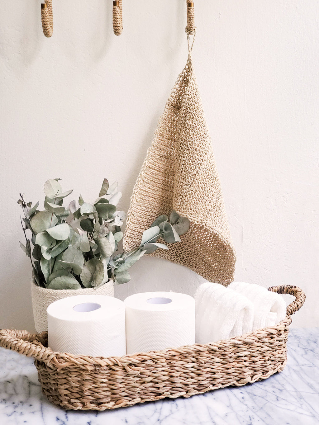 Seagrass Bread Basket with Natural Handle